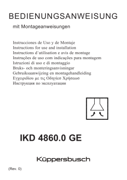 Küppersbusch IKD 4860.0 GE Dunstabzugshaube Manuel du propriétaire