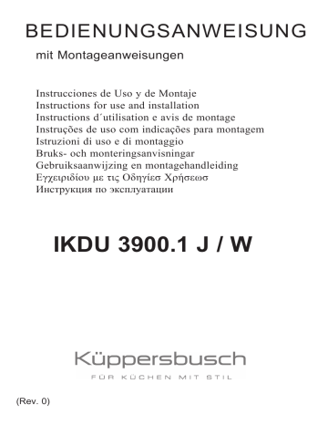 IKDU 3900.1 W | Küppersbusch IKDU 3900.1 J Dunstabzugshaube Manuel du propriétaire | Fixfr