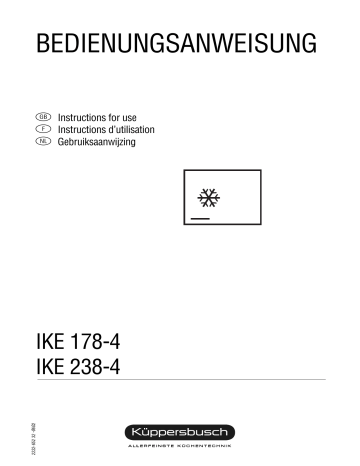 Küppersbusch IKE 178-4 Manuel du propriétaire | Fixfr
