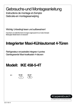 Küppersbusch IKE 458-5- 4T Manuel du propriétaire