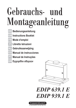 Küppersbusch EDIP 939.1 E Dunstabzugshaube Manuel du propriétaire