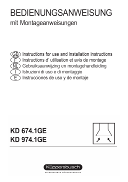 Küppersbusch KD 674.1 GE Dunstabzugshaube Manuel du propriétaire