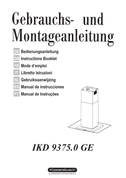 Küppersbusch IKD 9375.0 GE Dunstabzugshaube Manuel du propriétaire