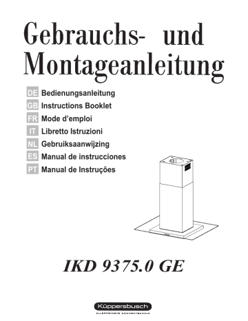 Küppersbusch IKD 9375.0 GE Dunstabzugshaube Manuel du propriétaire | Fixfr