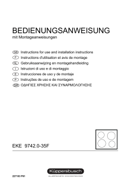 Küppersbusch EKE 9742.0 -35F Elektroeinbaukochmulde Manuel du propriétaire