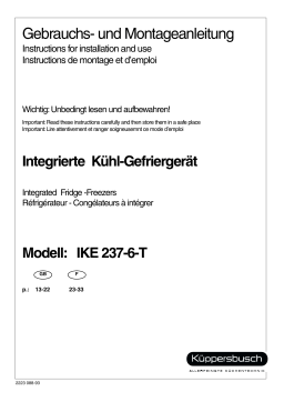 Küppersbusch IKE 237-6- 2T Manuel du propriétaire