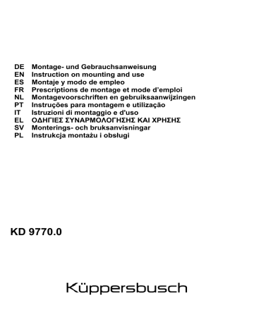 Küppersbusch KD 9770.0 GE Dunstabzugshaube Manuel du propriétaire | Fixfr