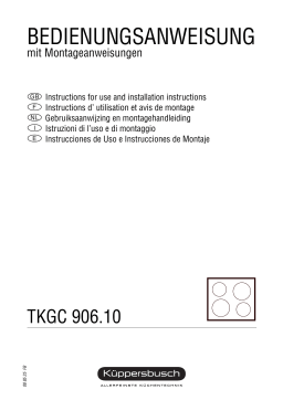 Küppersbusch TKGC 906.10 Elektroeinbaukochmulde Manuel du propriétaire