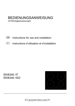 Küppersbusch EKI 6340.1 F Elektroeinbaukochmulde Manuel du propriétaire