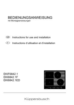 Küppersbusch EKIF 6842.1 Elektroeinbaukochmulde Manuel du propriétaire