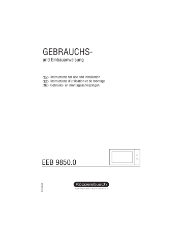 Küppersbusch EEB 9850.0 MX Elektroeinbaugerät Manuel du propriétaire | Fixfr