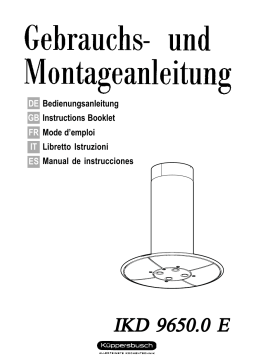 Küppersbusch IKD 9650.0 E Dunstabzugshaube Manuel du propriétaire