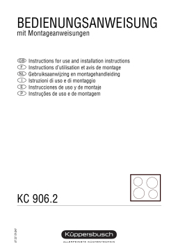 Küppersbusch KC 906.2 E-UL Elektroeinbaukochmulde Manuel du propriétaire