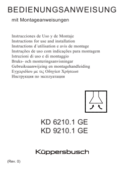 Küppersbusch KD 9210.1 GE-CN Dunstabzugshaube Manuel du propriétaire