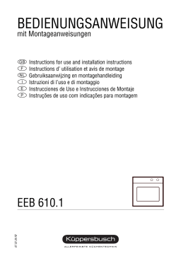 Küppersbusch EEB 610.1 M Elektroeinbaugerät Manuel du propriétaire