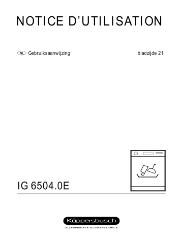Küppersbusch IG 6504.0 GE Manuel du propriétaire | Fixfr