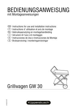 Küppersbusch PGW 30 W-1 Standgerät Manuel du propriétaire