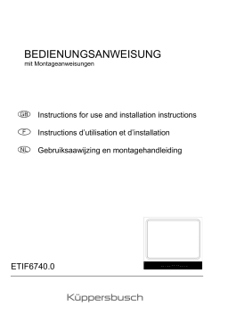 Küppersbusch ETIF 6740.0 Elektroeinbaukochmulde Manuel du propriétaire