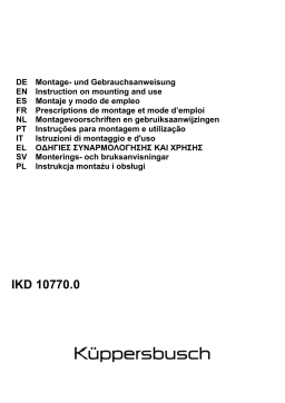 Küppersbusch IKD 10770. 0GE Dunstabzugshaube Manuel du propriétaire