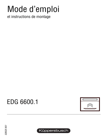 EKV 6600.1 M | Küppersbusch EEBD 6600.1 E Elektroeinbaugerät Manuel du propriétaire | Fixfr