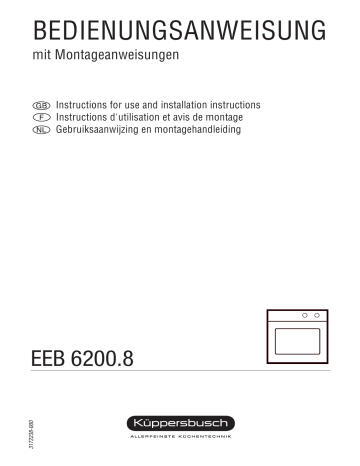 Küppersbusch EEB 6200.8 WX Elektroeinbaugerät Manuel du propriétaire | Fixfr