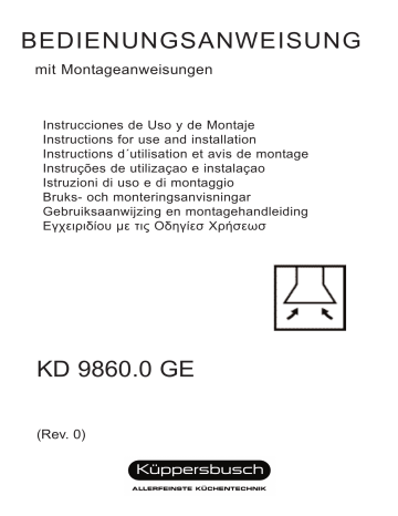 Küppersbusch KD 9860.0 GE Dunstabzugshaube Manuel du propriétaire | Fixfr