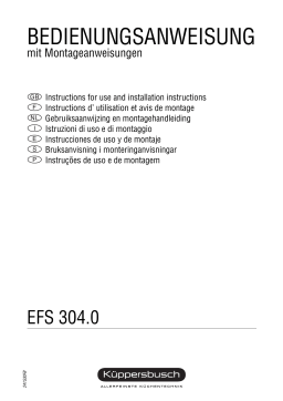 Küppersbusch EFS 304.0 J Elektroeinbaukochmulde Manuel du propriétaire