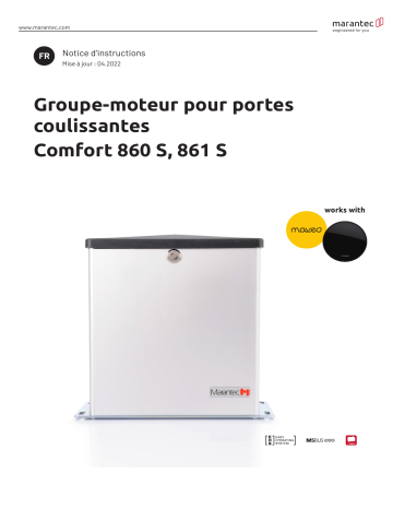 Comfort 861 | Comfort 861 S | Comfort 860 S | Marantec Comfort 860 Manuel du propriétaire | Fixfr