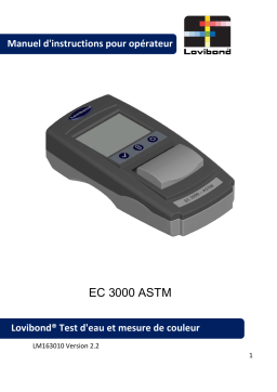 Lovibond EC 3000 ASTM Manuel utilisateur