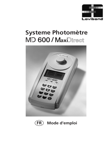 Lovibond MD 600 Manuel utilisateur | Fixfr