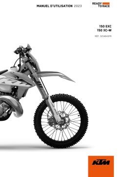 KTM 150 XC-W 2023 Manuel du propriétaire