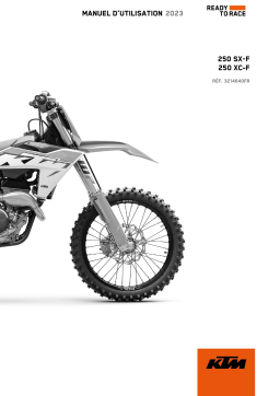 KTM 250 XC-F 2023 Manuel du propriétaire