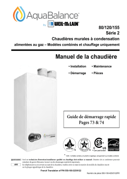 Weil-McLain AquaBalance Series 2 Residential Boiler Manuel utilisateur