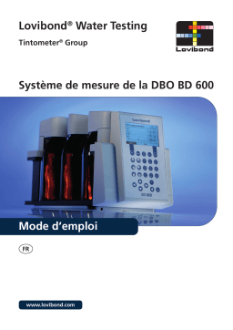 Lovibond BD 600 Manuel utilisateur