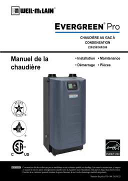 Weil-McLain Evergreen Pro Gas Boiler Residential Manuel utilisateur