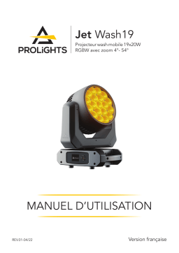 ProLights JETWASH19 Manuel utilisateur