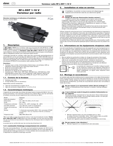 Elsner RF-L-DST 1-10 V Manuel utilisateur | Fixfr
