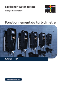 Lovibond Process Turbidimeter Manuel utilisateur