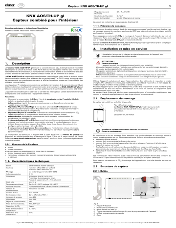 Elsner KNX AQS/TH-UP gl Manuel utilisateur | Fixfr