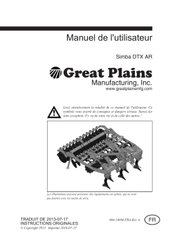 GREAT PLAINS Simba DTX AR Mode d'emploi