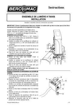 Bercomac 700456 Light kit Manuel du propriétaire