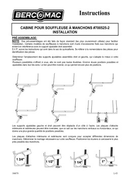 Bercomac 700525-2 Cab Manuel du propriétaire