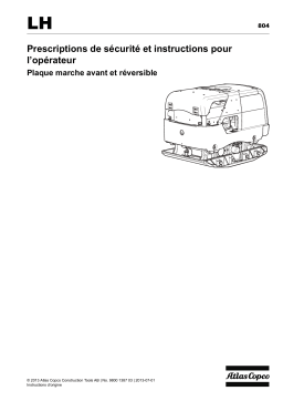 Atlas Copco LH 804 Manuel utilisateur