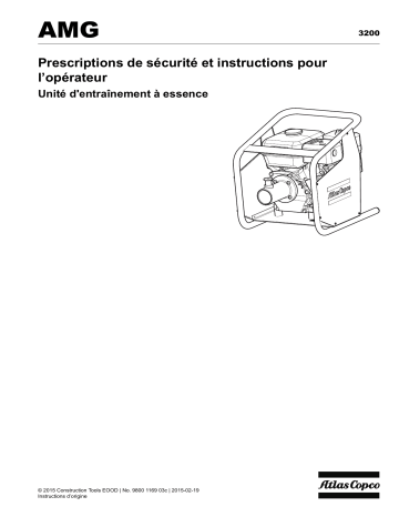 Atlas Copco AMG 3200 Manuel utilisateur | Fixfr