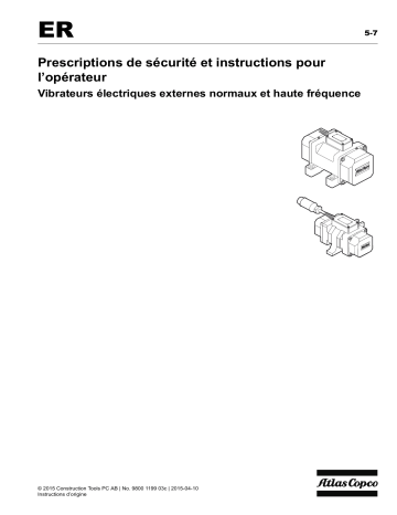 Atlas Copco ER 5-7 series Mode d'emploi | Fixfr