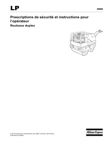 Atlas Copco LP 6500 Manuel utilisateur | Fixfr