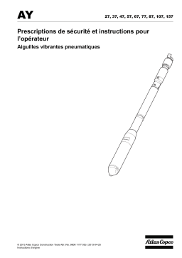 Atlas Copco AY Mode d'emploi