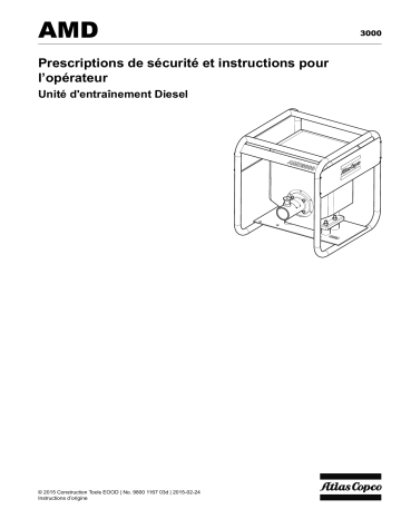 Atlas Copco AMD 3000 Manuel utilisateur | Fixfr