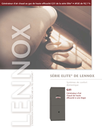 Lennox G51 Gas Furnace Manuel du propriétaire | Fixfr