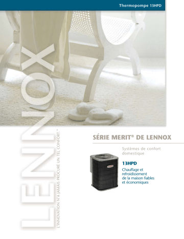 Lennox 13HPD Heat Pump Manuel du propriétaire | Fixfr